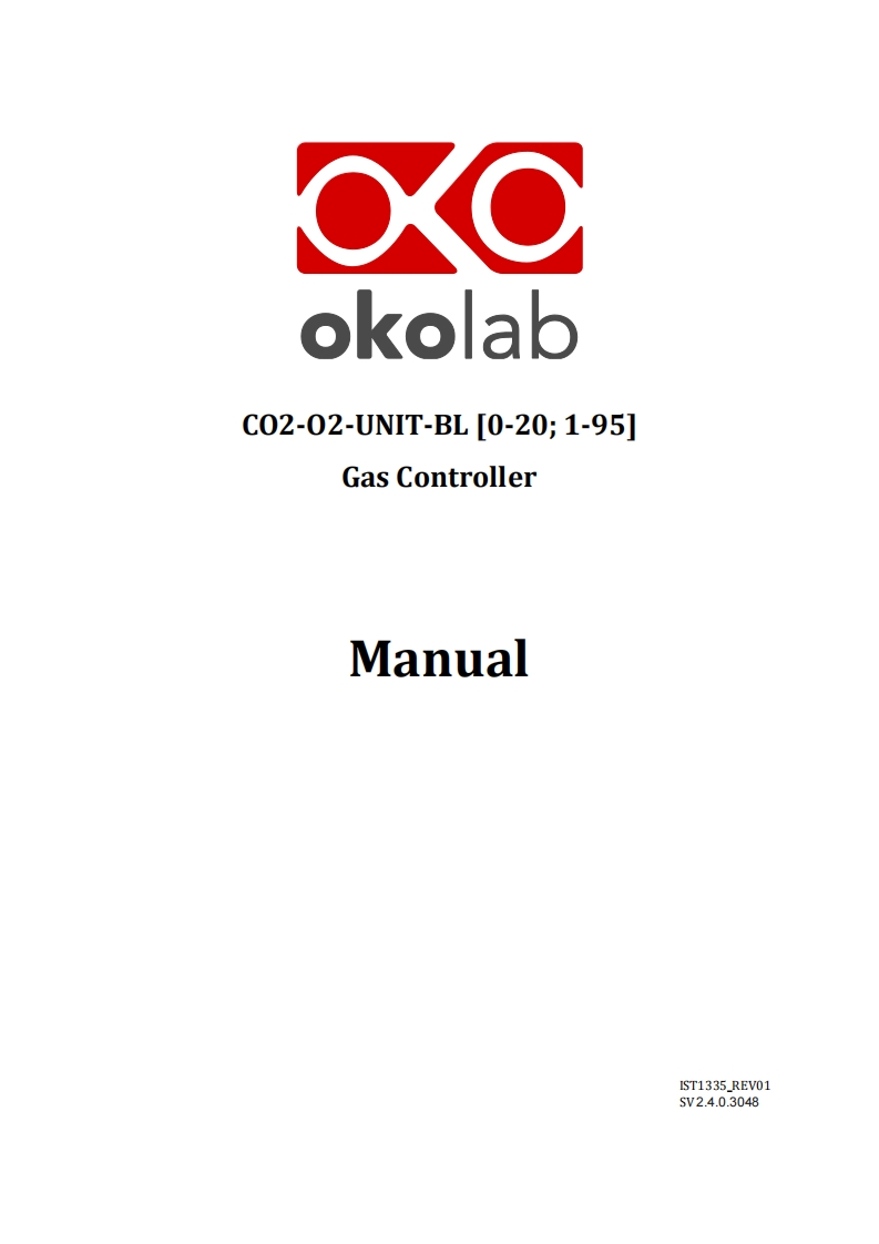 CO2-O2-UNIT-BL[0-20_1-95]_使用说明书手册
